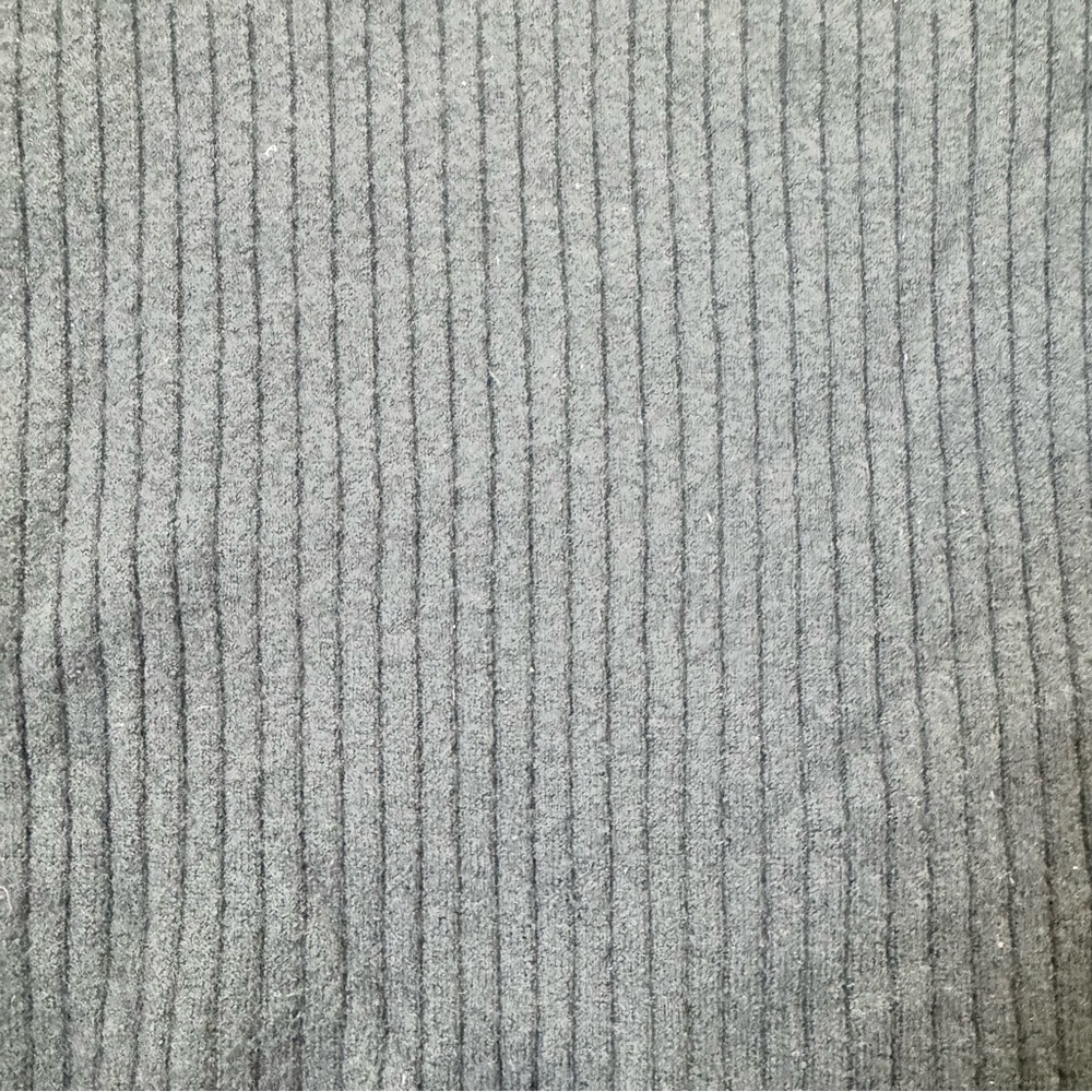 Vintage lord and Taylor Italian 100% merino wool black v neck ribbed sweater L - Picture 5 of 5
